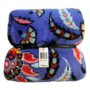 VERA BRADLEY Throw Blanket in Fleece - MURAL GARDEN